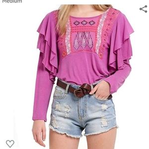 Free People La Cienga Top in Wisteria